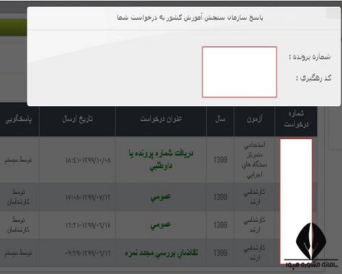 فراموشی شماره داوطلبی و کد پیگیری آزمون استخدامی اجرایی 1400
